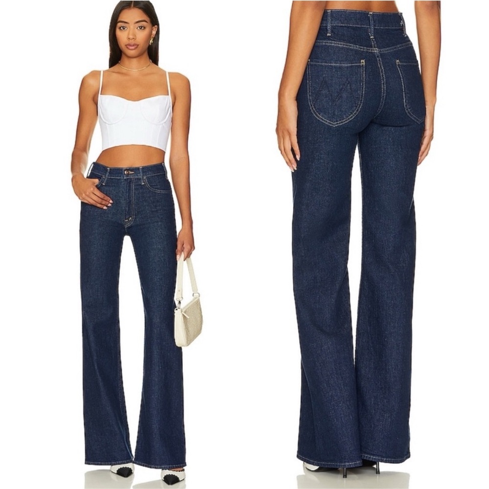 Mother wide leg jeans NWT The Hustler Roller Bonafide Heel